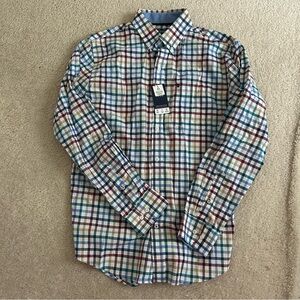 IZOD Plaid Button Down Shirt NWT